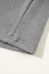 Exposed Seam Crew Neck Relaxed Pullover Long Sleeve Top